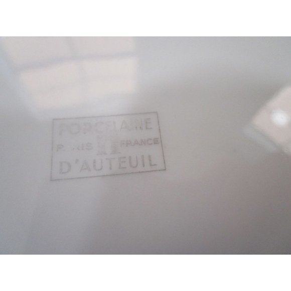 Vintage French Country Rustic Cheese Plate Porcelaine D'Auteuil Paris GUC - Picture 6 of 7